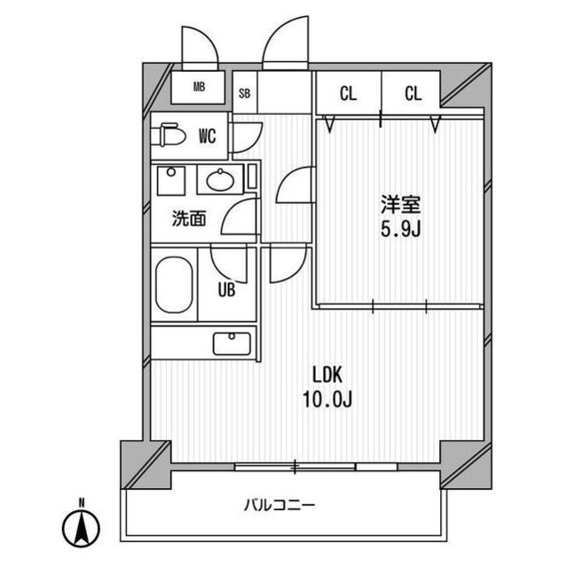 4階の間取り図
