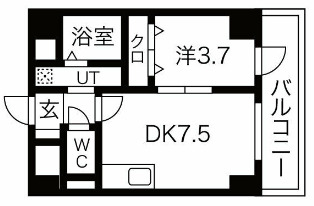 4階の間取り図