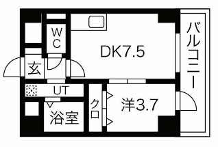 4階の間取り図