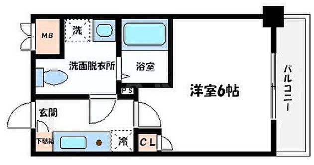 4階の間取り図