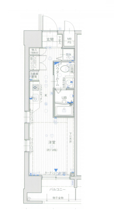 8階の間取り図