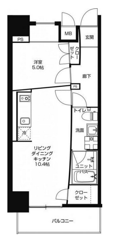8階の間取り図