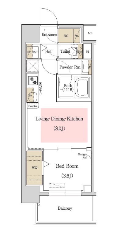 6階の間取り図