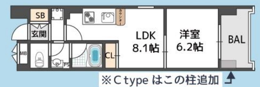 5階の間取り図