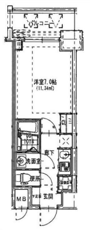 6階の間取り図