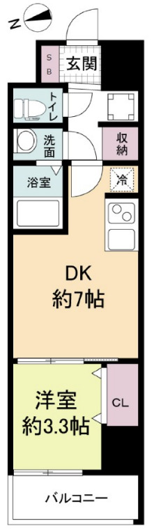 2階の間取り図