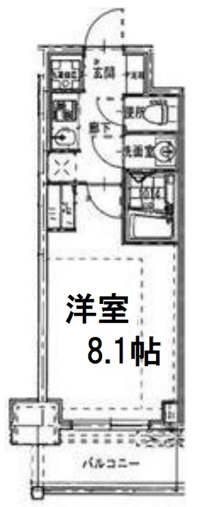 8階の間取り図
