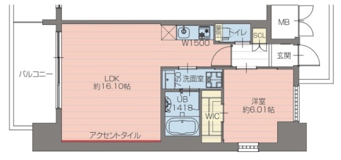 2階の間取り図