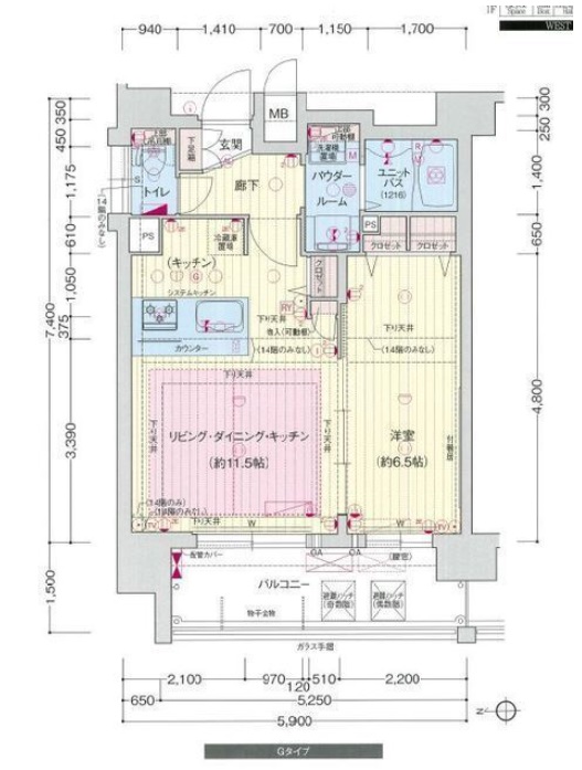 10階の間取り図