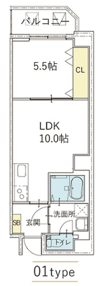 5階の間取り図