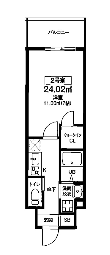 8階の間取り図