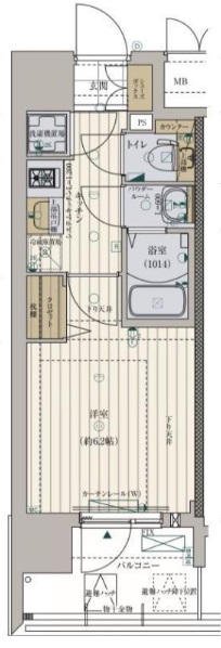 8階の間取り図