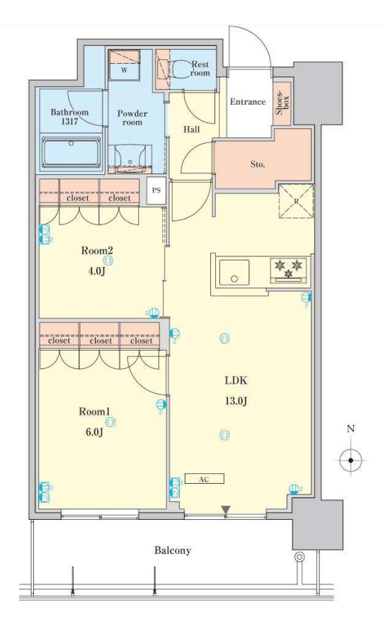 4階の間取り図