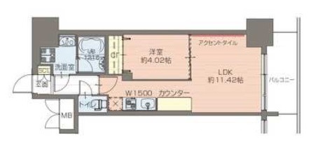 4階の間取り図