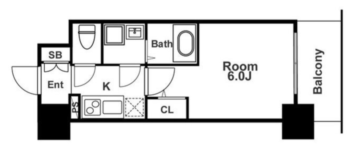 8階の間取り図