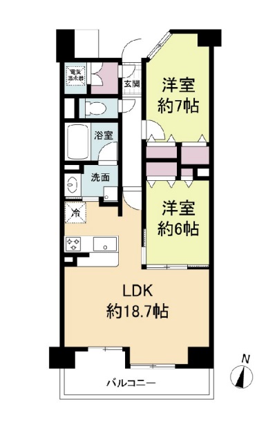 8階の間取り図