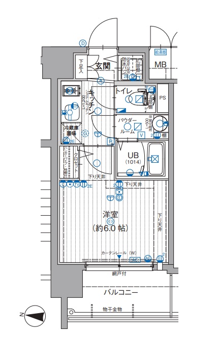 6階の間取り図