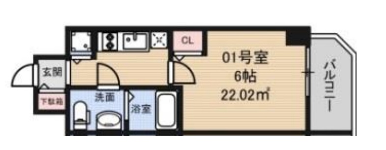 8階の間取り図