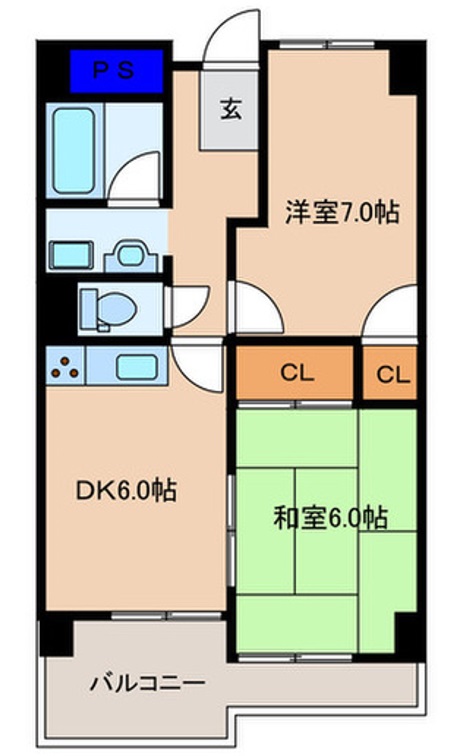 2階の間取り図