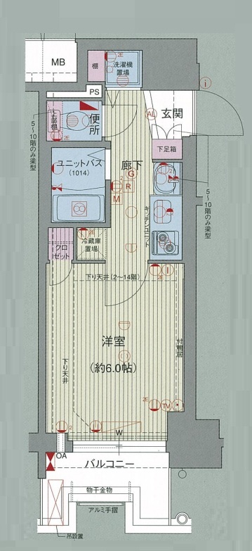 15階の間取り図
