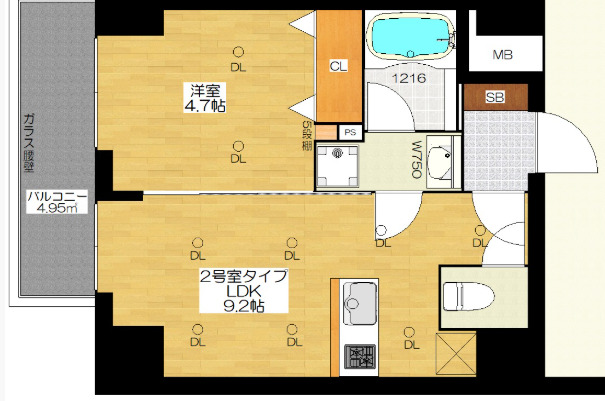 4階の間取り図