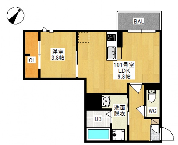 1階の間取り図