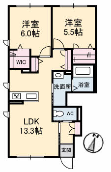 1階の間取り図