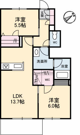 1階の間取り図