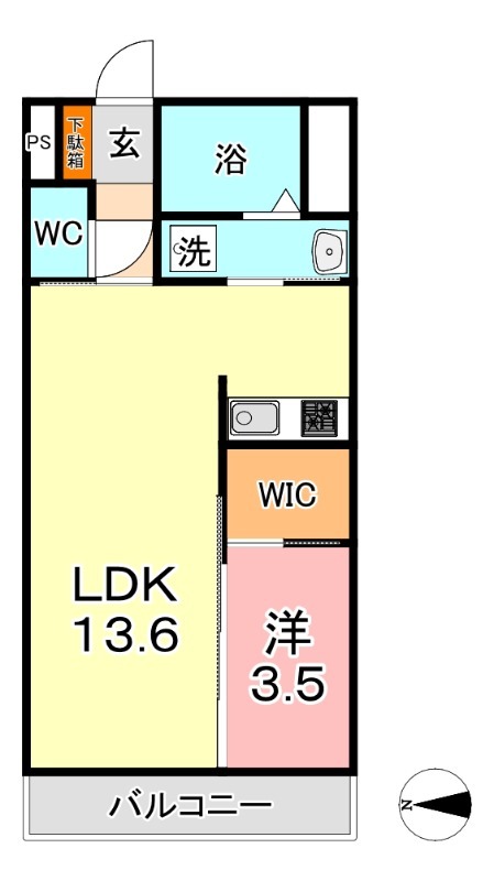 4階の間取り図