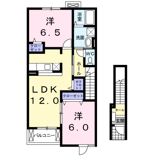 2階の間取り図