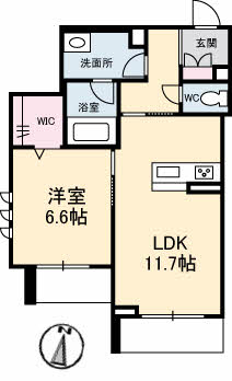 1階の間取り図