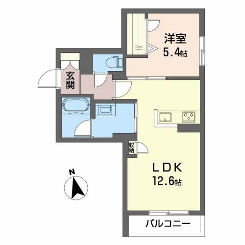 2階の間取り図