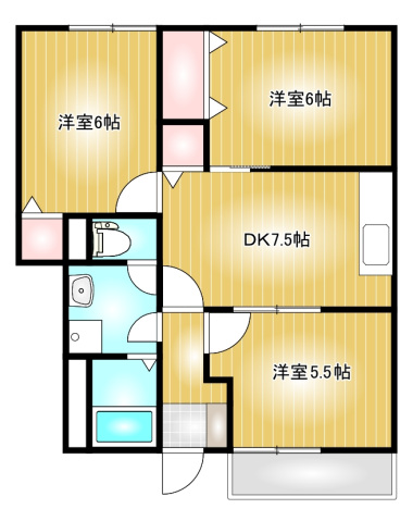 1階の間取り図