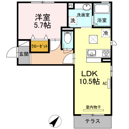 1階の間取り図