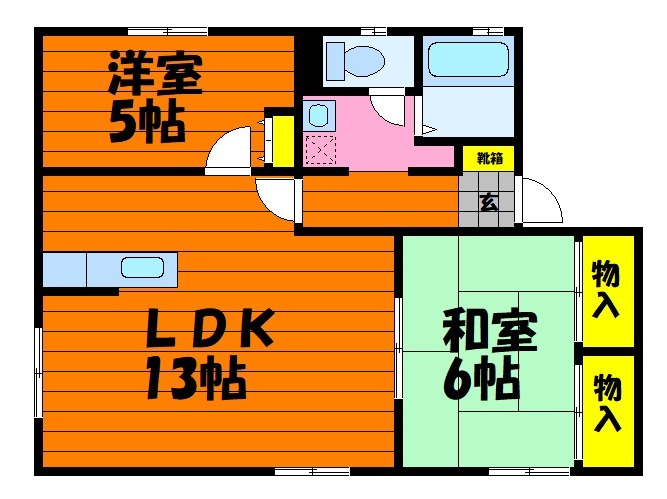 2階の間取り図
