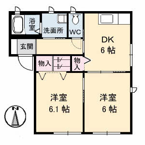 1階の間取り図