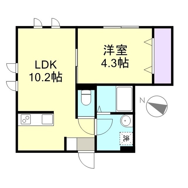 1階の間取り図
