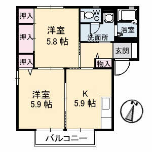 1階の間取り図