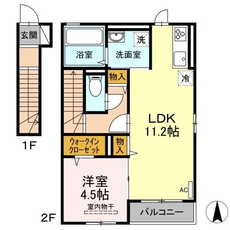 2階の間取り図