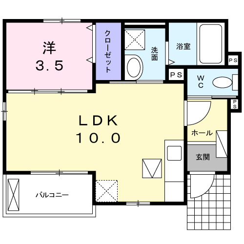 1階の間取り図