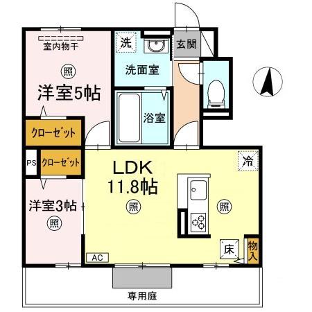 1階の間取り図