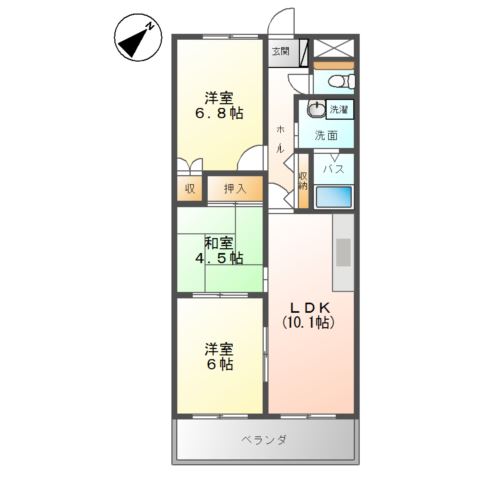1階の間取り図