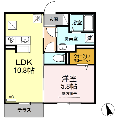 1階の間取り図