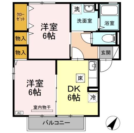 1階の間取り図