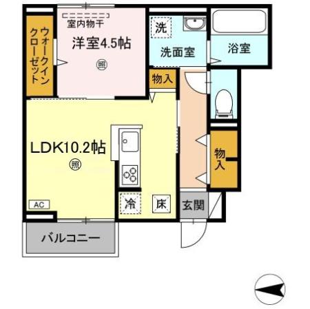 1階の間取り図