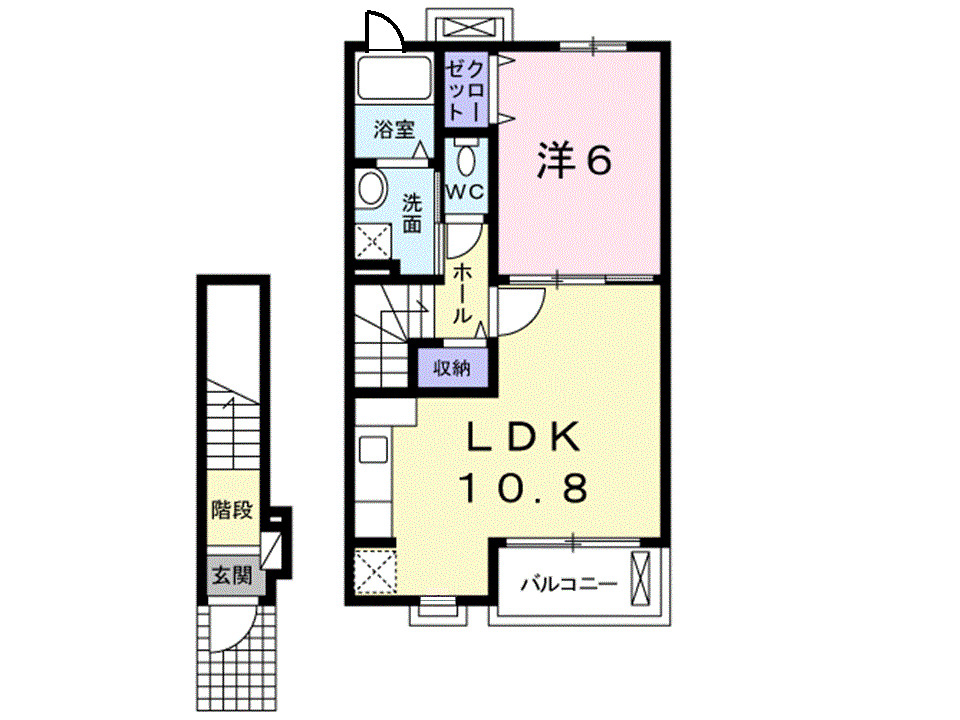 2階の間取り図