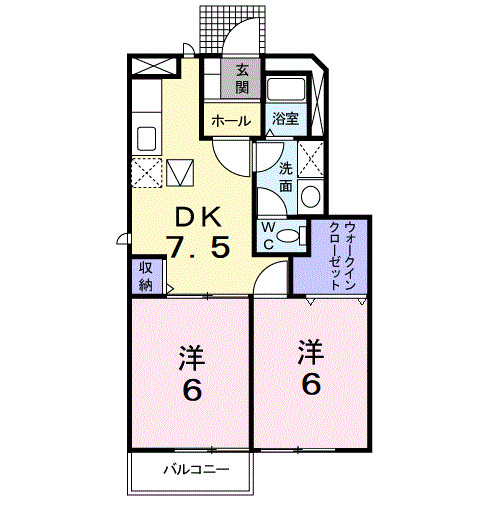 1階の間取り図