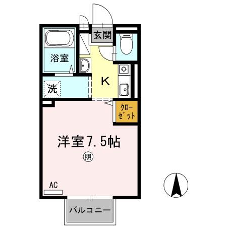 2階の間取り図