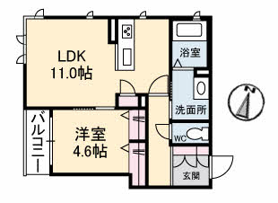 2階の間取り図