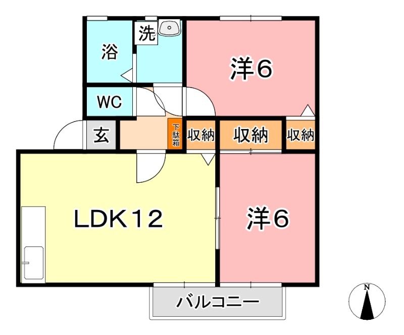 2階の間取り図